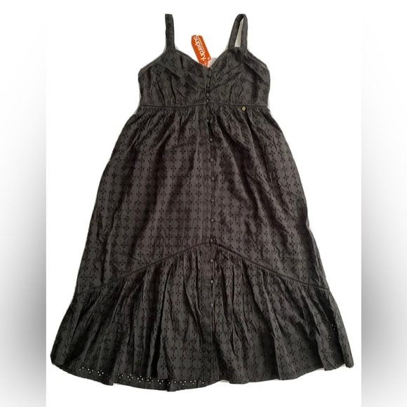 Superdry Dresses & Skirts - Superdry Women's Daisy Midi Dress, Black, M Size:12